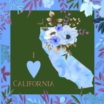 I Love California Poster