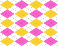Check Pattern Yellow Pink