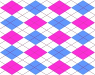 Check Pattern Pink Blue