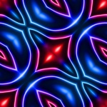 Seamless Background Neon Pattern
