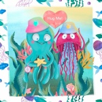 Octopus Valentine&039;s Card