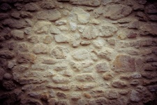 Old Brown Stone Wall