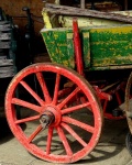 Old Farmyard Wagon Wheel