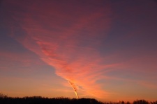 Pink Cloud In Sunrise