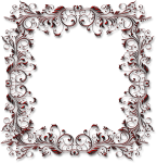 Red Lacy Frame Border