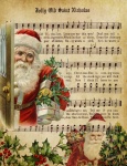 Vintage Santa Claus And Music