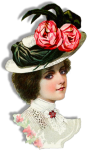 Vintage Woman With Bonnet Head