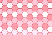 Honeycomb Pattern Background Red