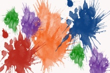 Watercolor Splashes Of Color