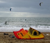 Windy Day Kitesurfers