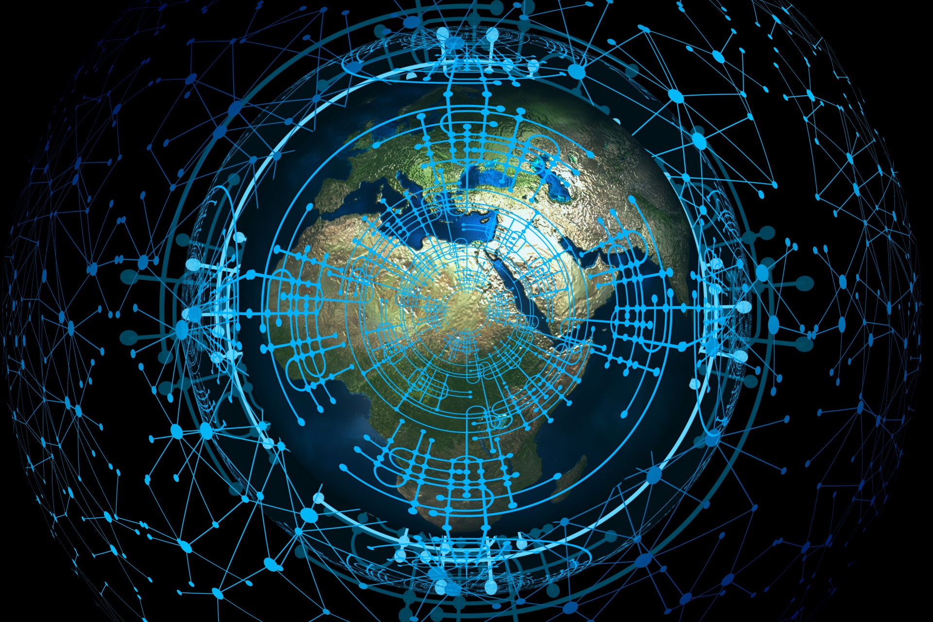 Globe in the intergalactic network