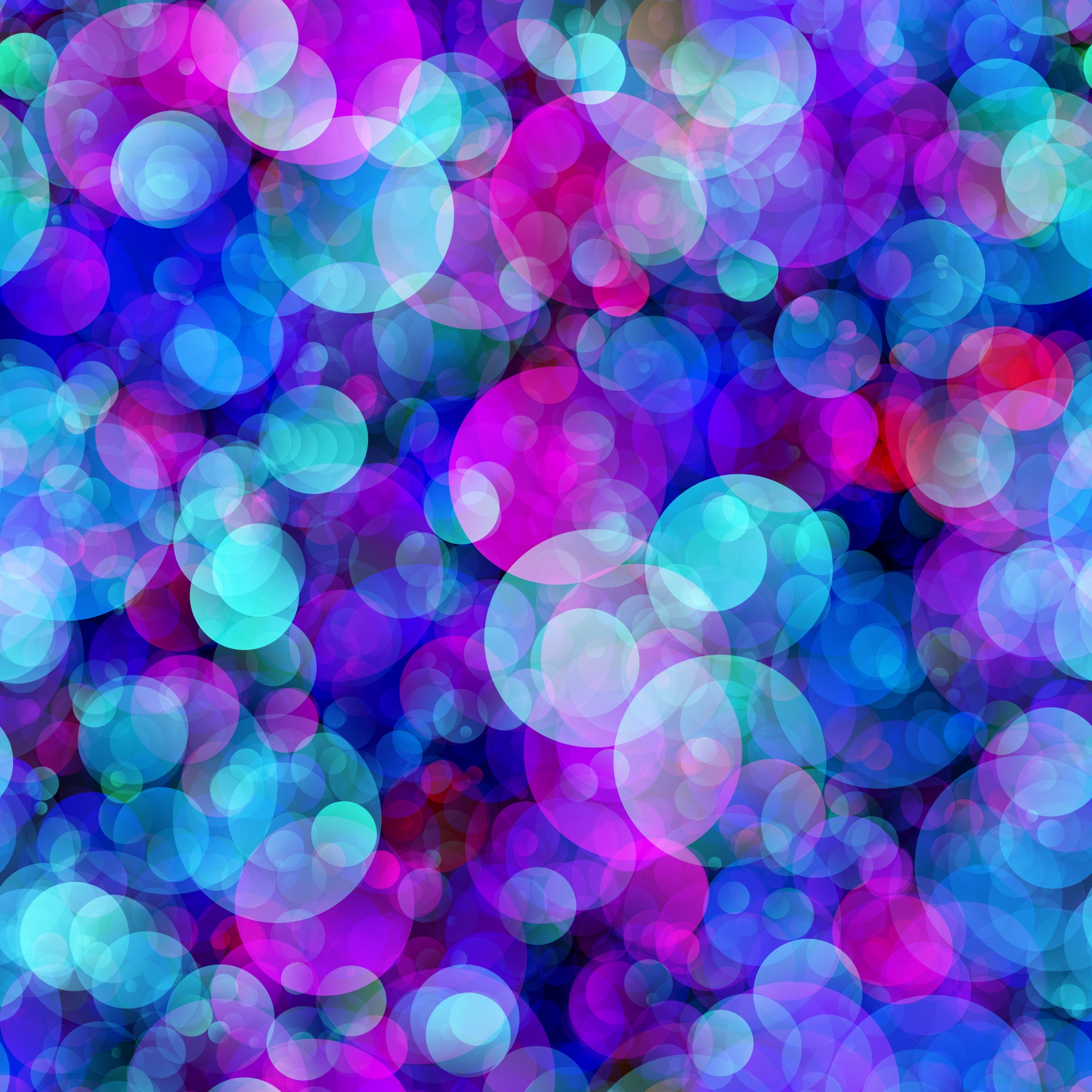 Bokeh colorful blue seamless background