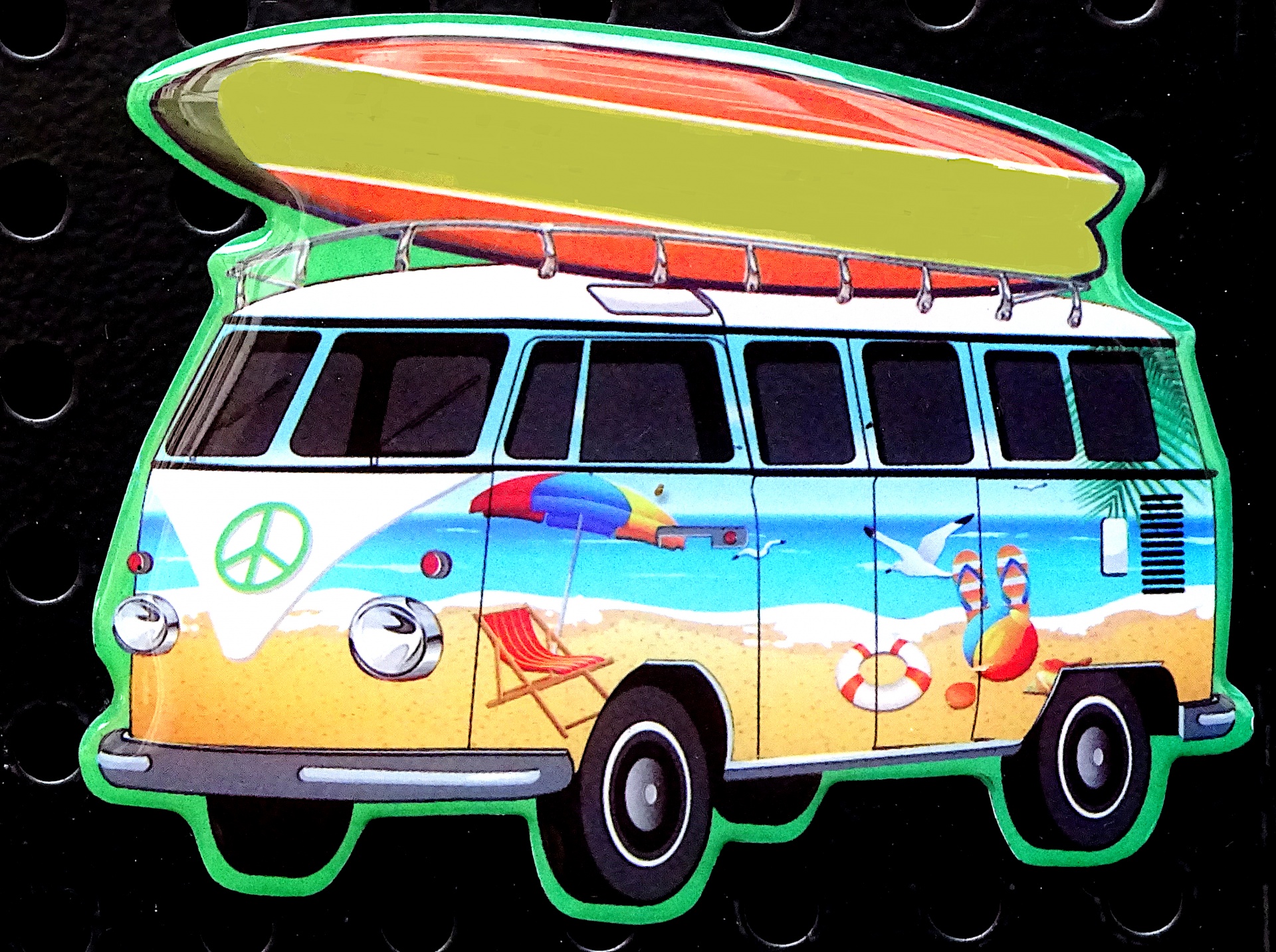 Campervan With Surf Board