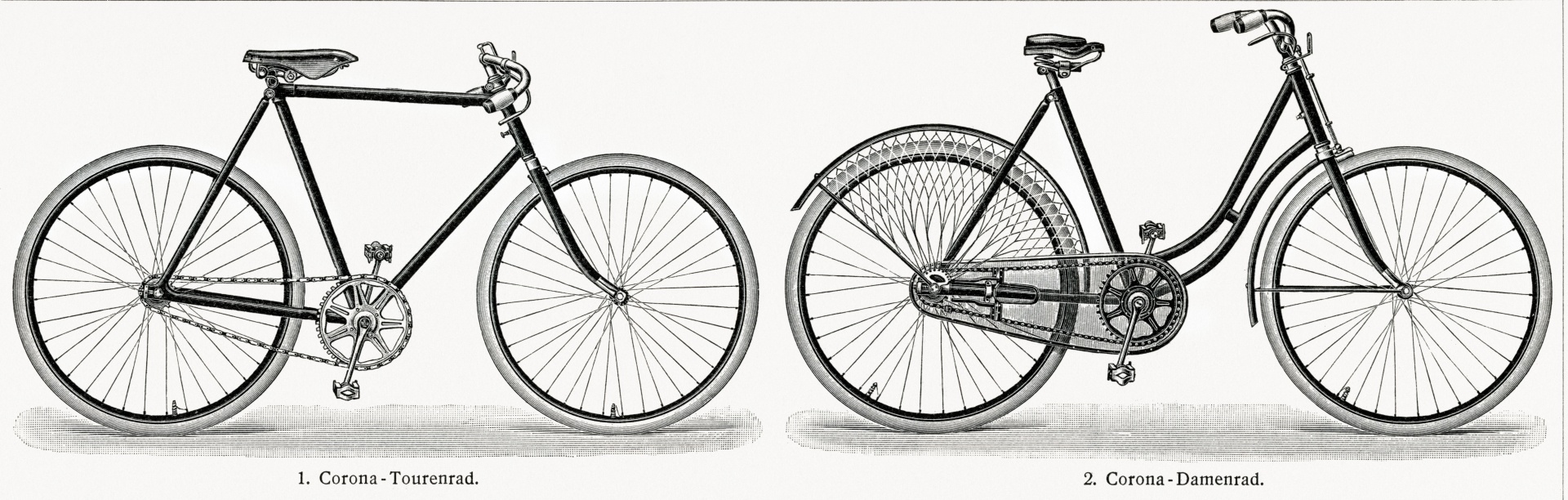 Bicycle Wheels Vintage Art