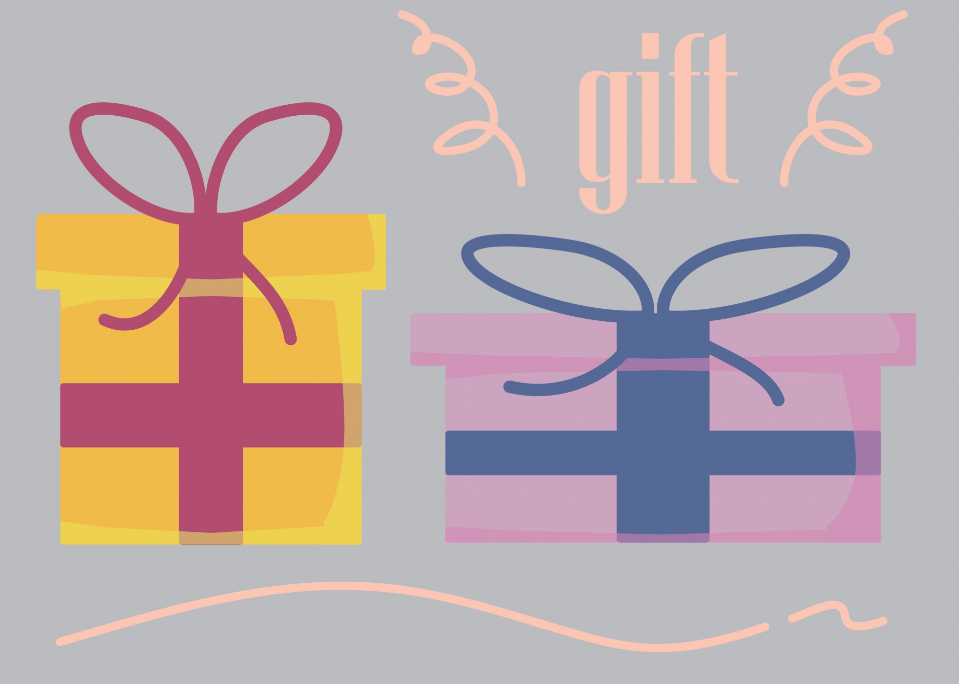 Gift Boxes Clipart Illustration