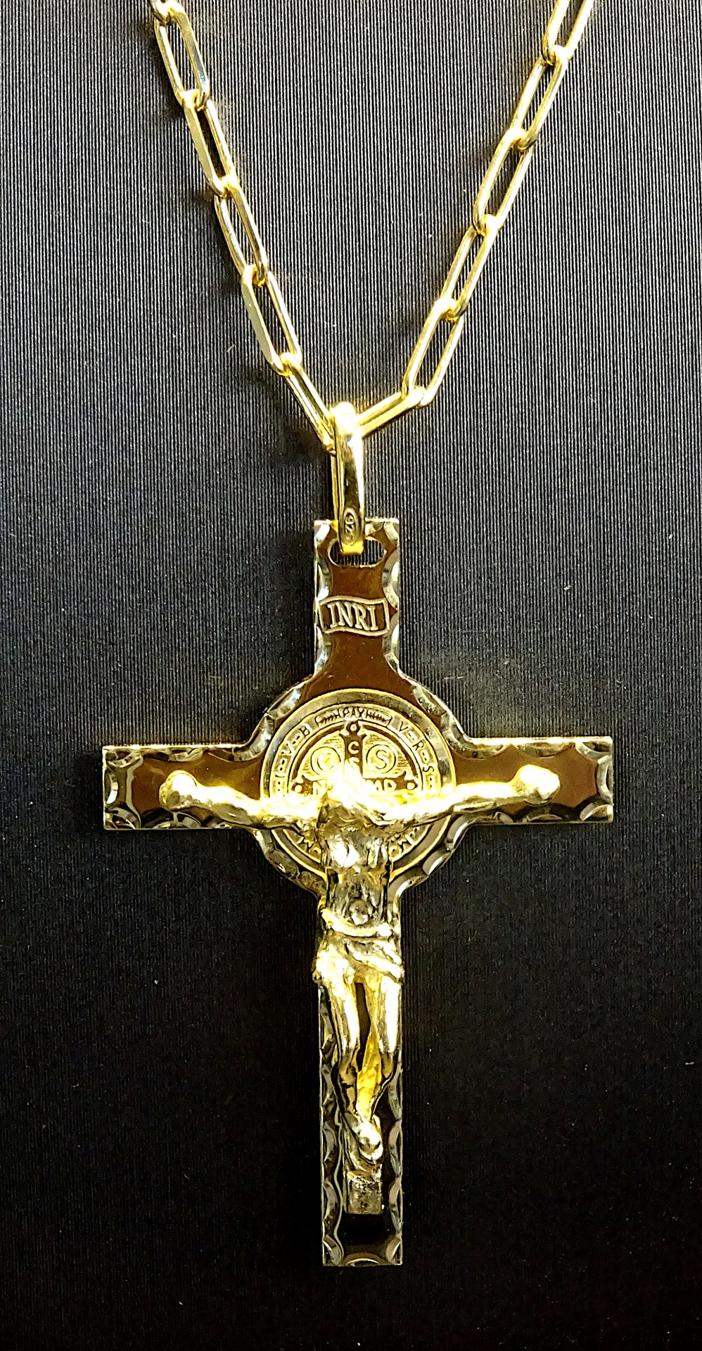 Gold Crucifix Necklace Pendant