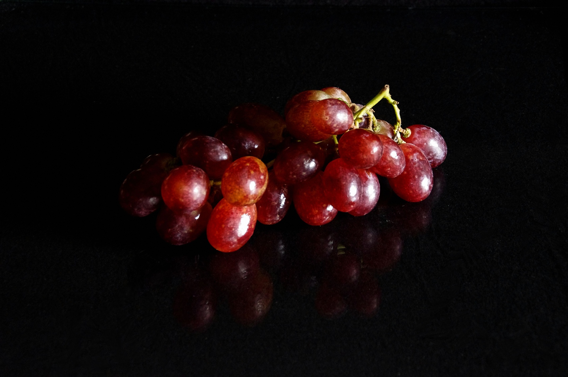 Grapes Isolated On Black Background