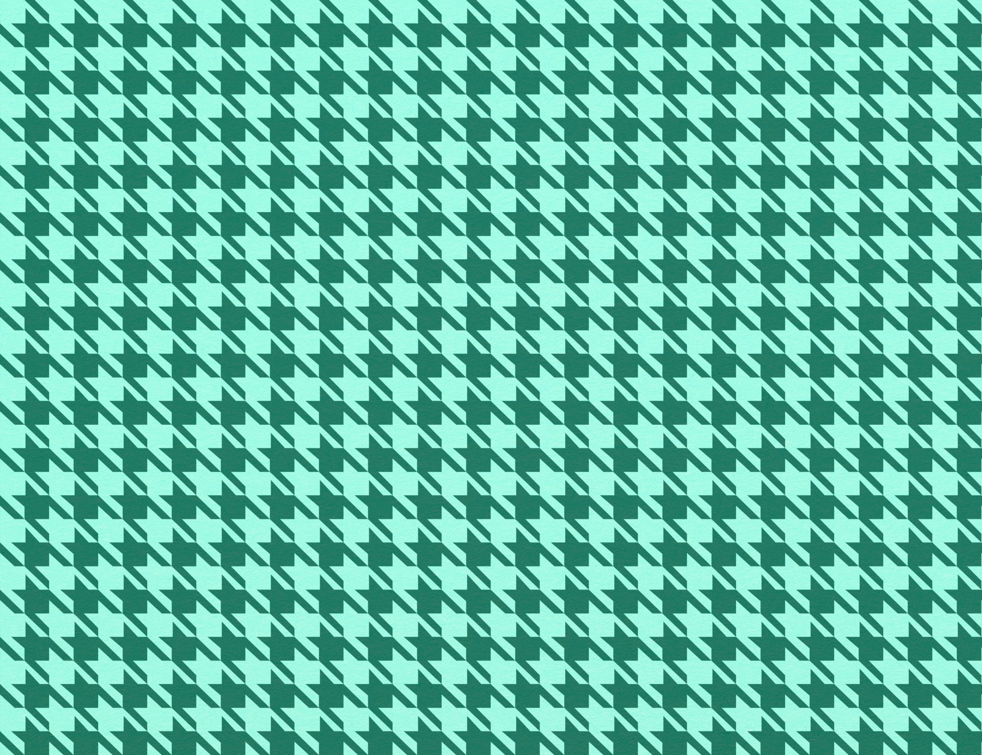 Houndstooth Pattern Turquoise Green