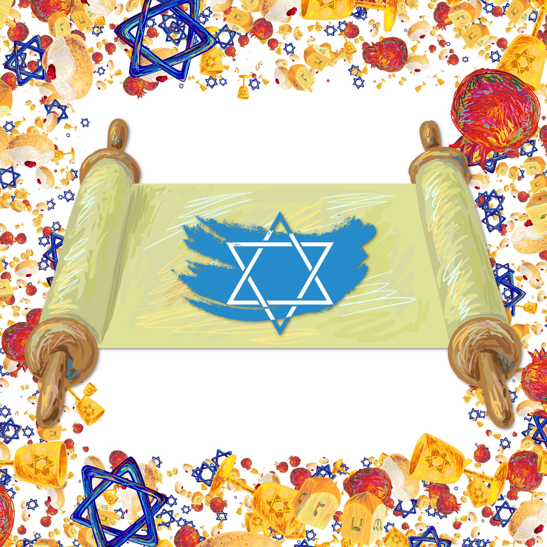 Torah Scroll, Illustration