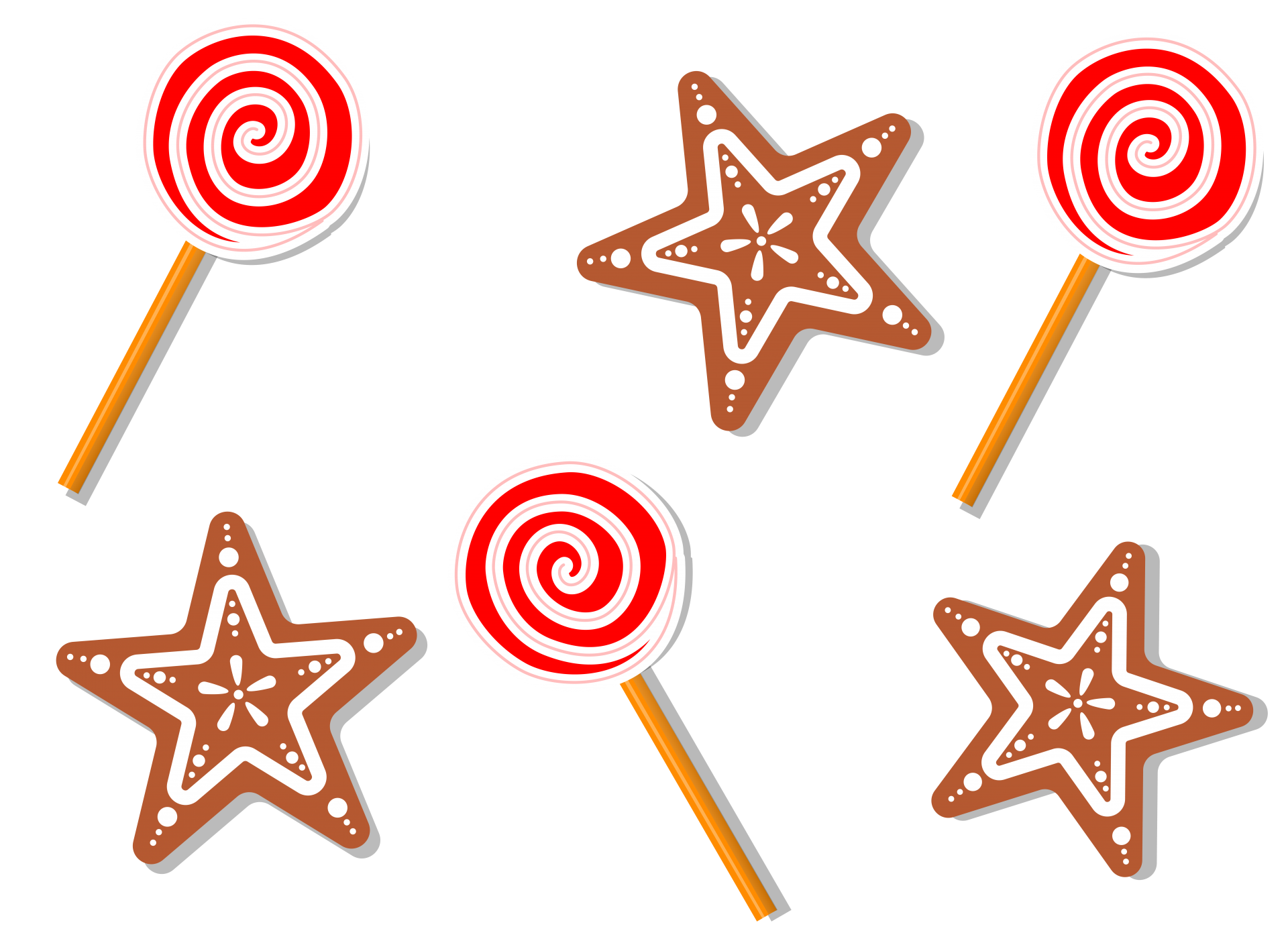 Christmas Lollipops And Stars
