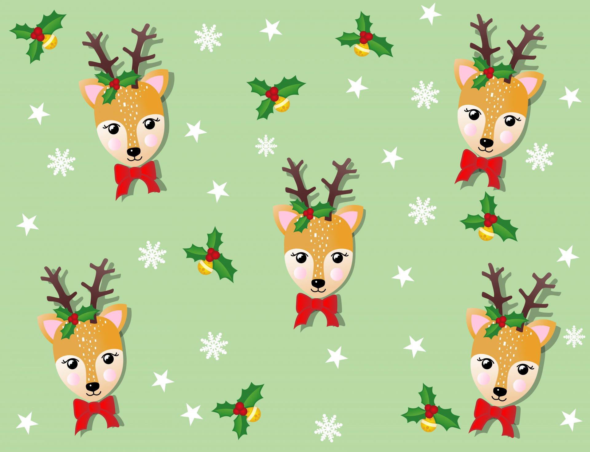 Christmas Reindeer Wallpaper