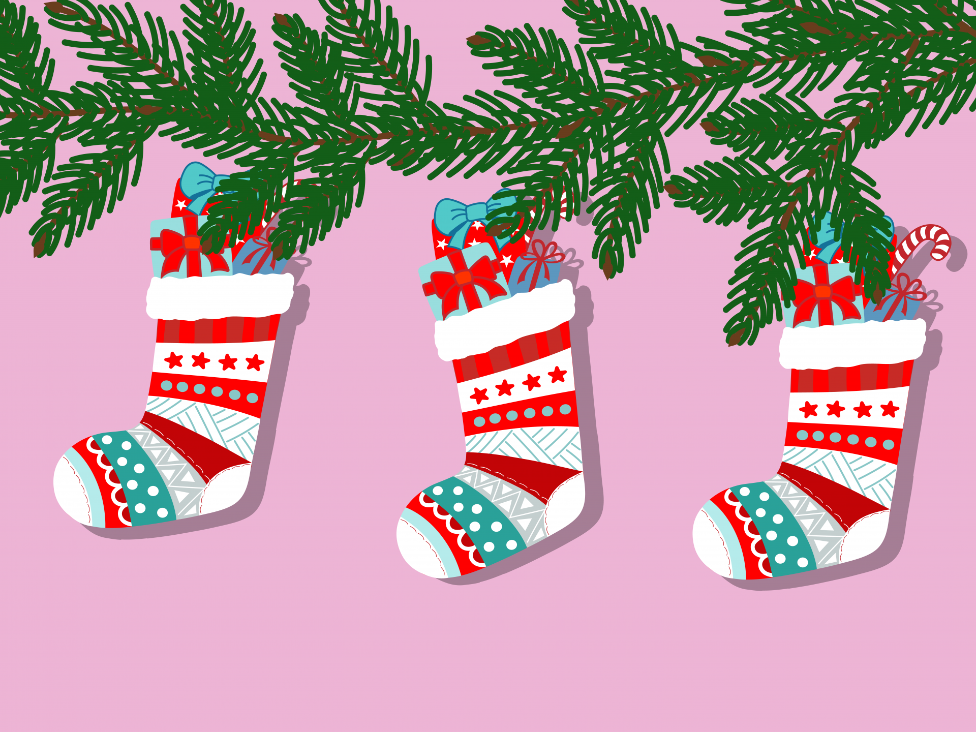 Christmas Stockings Illustration