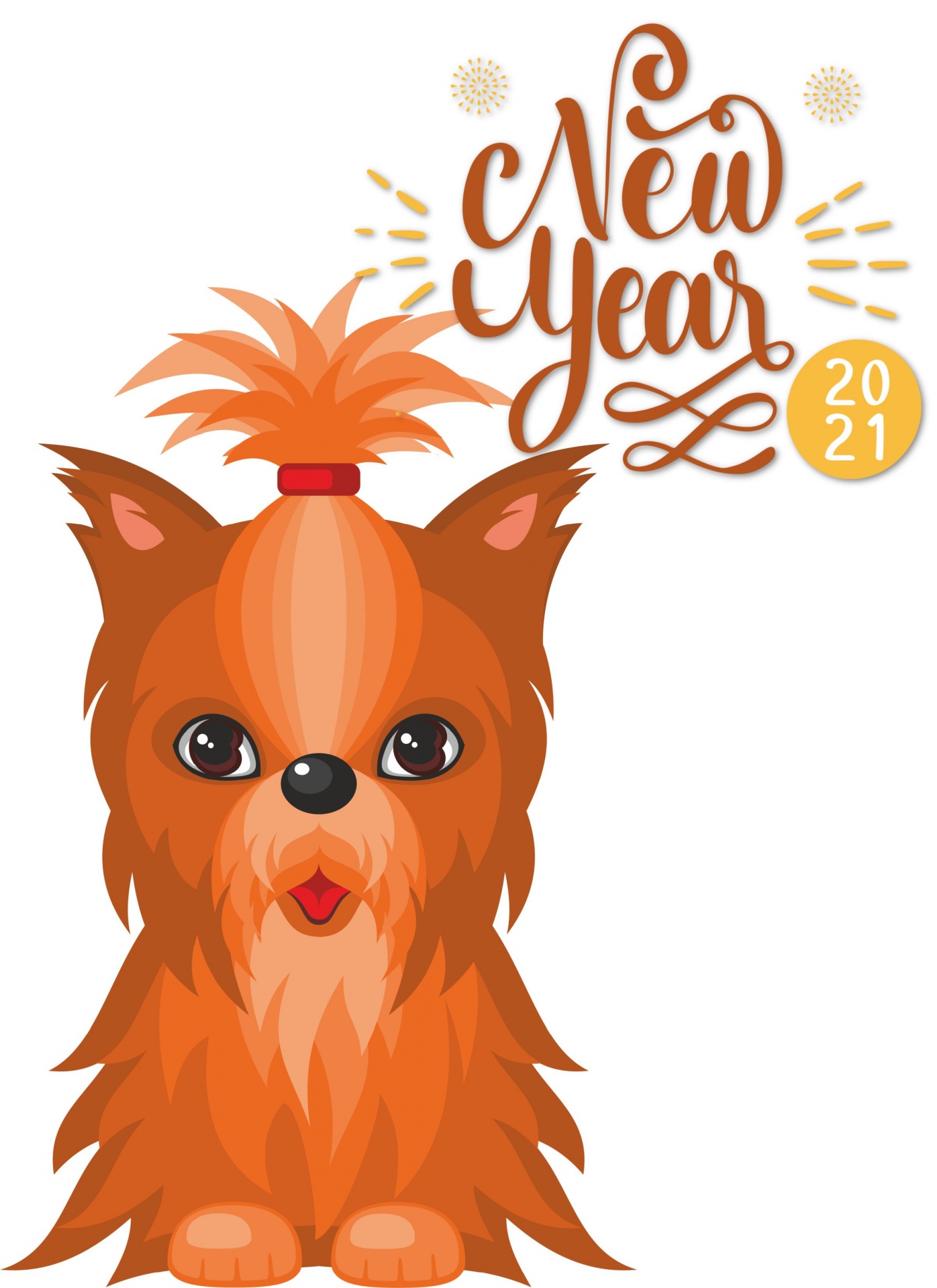 Yorkshire Terrier New Year