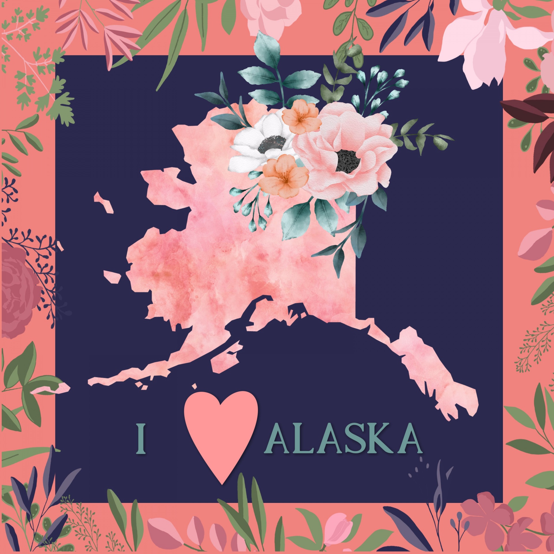 I Love Alaska Poster
