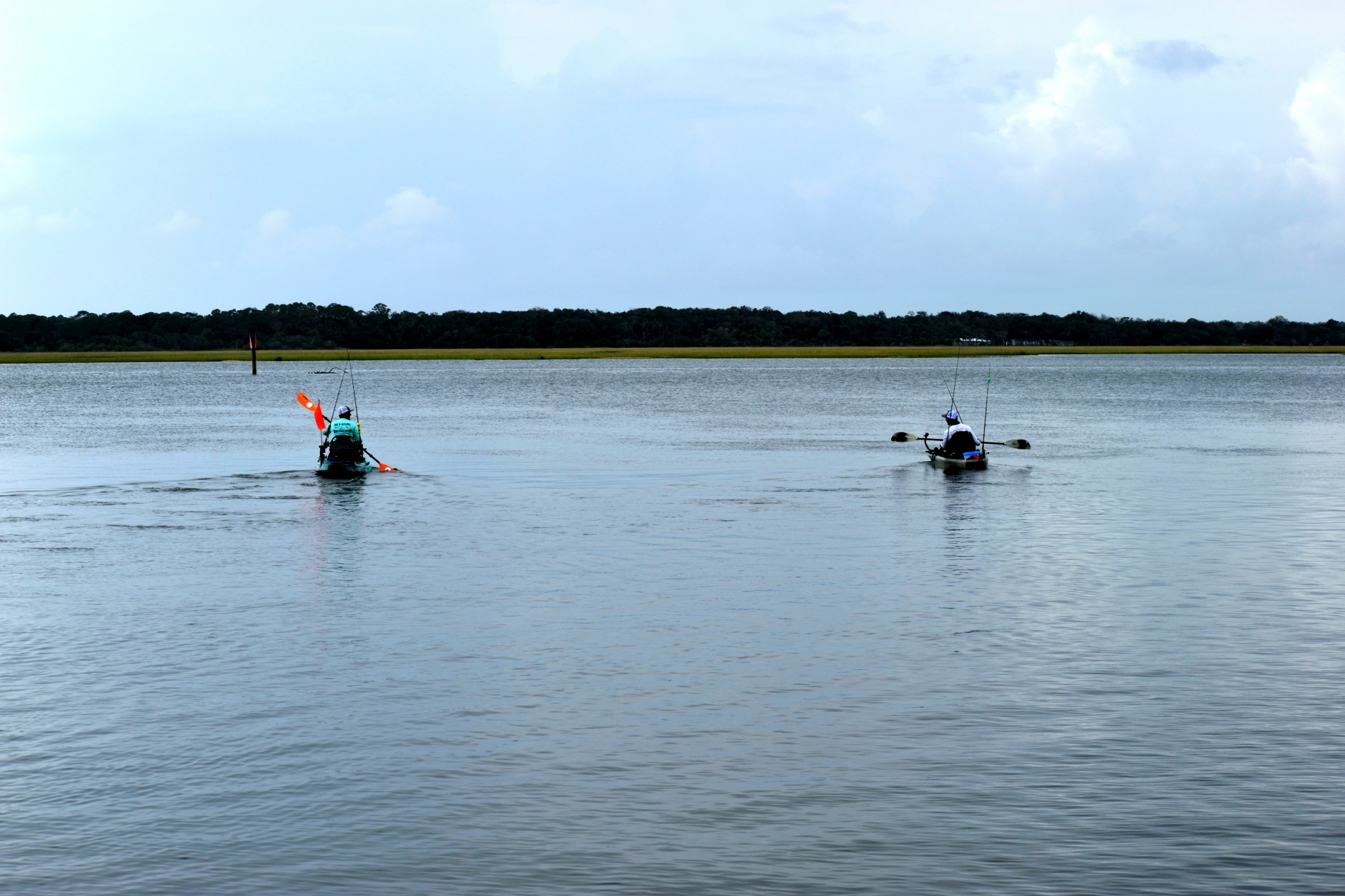 Kayaking Across The River