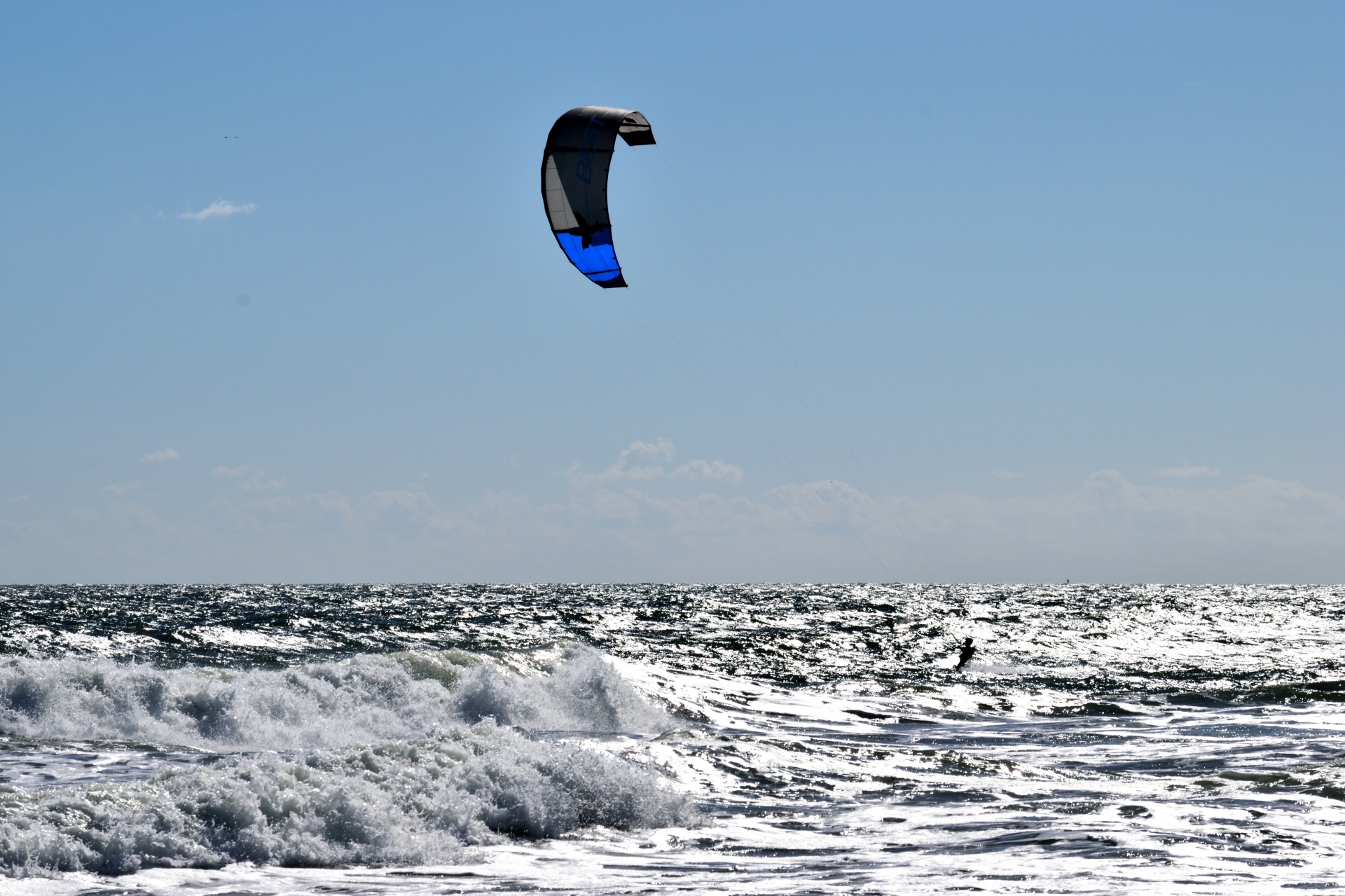 Kite Surfer At The Ocean Beach