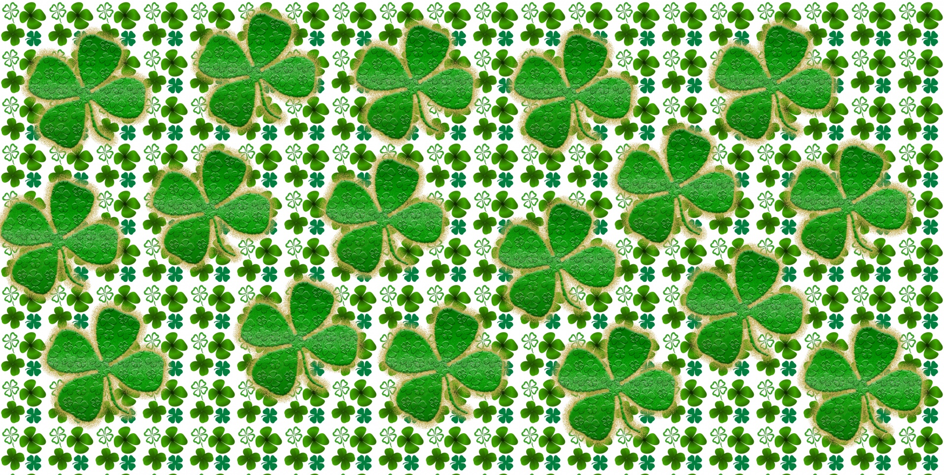 Background of clovers for St. Patrick's Day