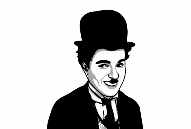 Charlie Chaplin portré Szabad kép - Public Domain Pictures