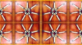 Abstract Pattern On Rust Background