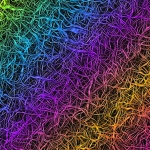 Abstract Fibers Rainbow Colors