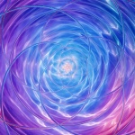 Abstract Glass Mandala Background