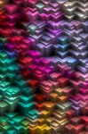 Abstract Background Of Multicolored Cube