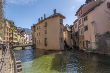 Annecy Old Town And Thiou River