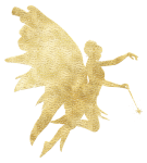 Beautiful Gold Foil Fairy