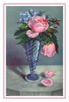 Flowers Vase Vintage Art
