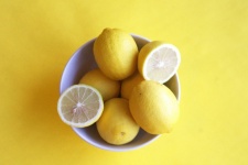 Bowl With Yellow Lemons