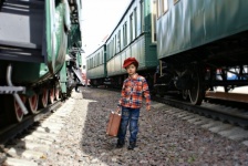 Boy And Train