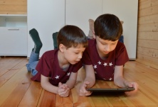 Children With Tablet