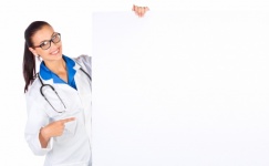 Doctor With Blank Board