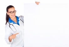 Doctor With Blank Board