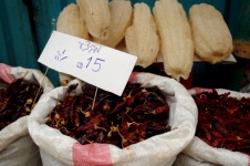 Dried Chillies In Market