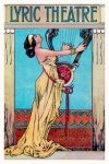 Woman Harp Vintage Theater