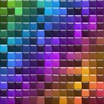 Geometric Cubes Background Colorful