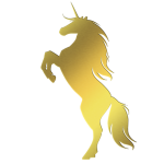 Gold Foil Unicorn