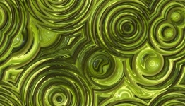 Green Background Abstract Rings