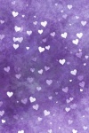 Hearts Background Bokeh Purple